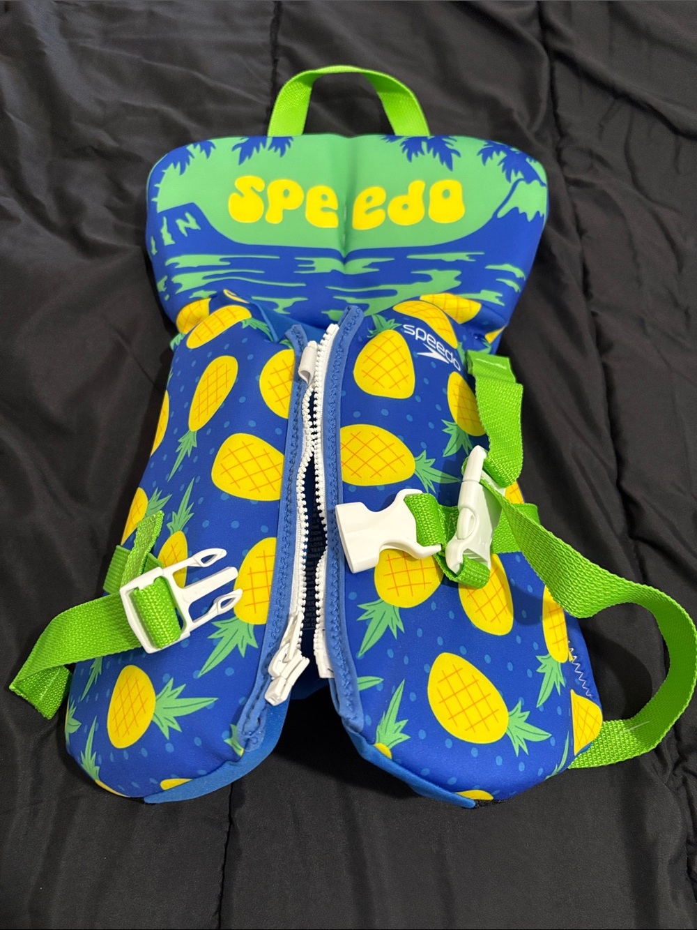 Speedo infant Pineapple Swim Vest - Blue, Yellow, Green